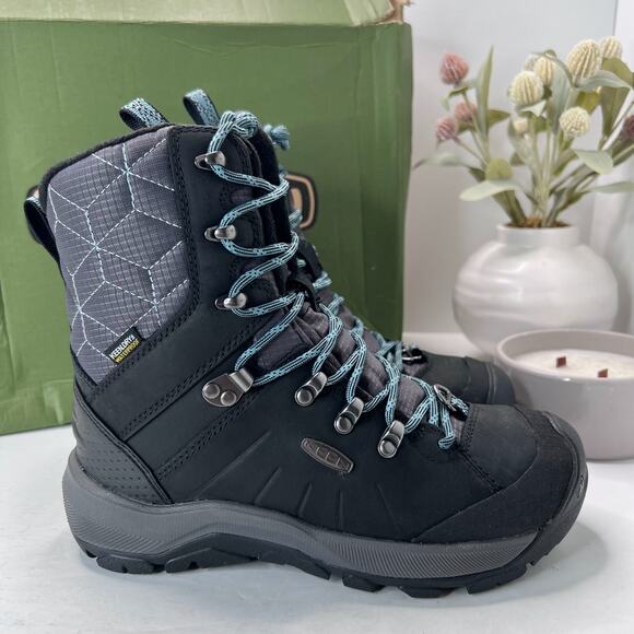 KEEN Revel IV High Polar Waterproof Insulated Winter Boots Black Womens 6 - Picture 3 of 10